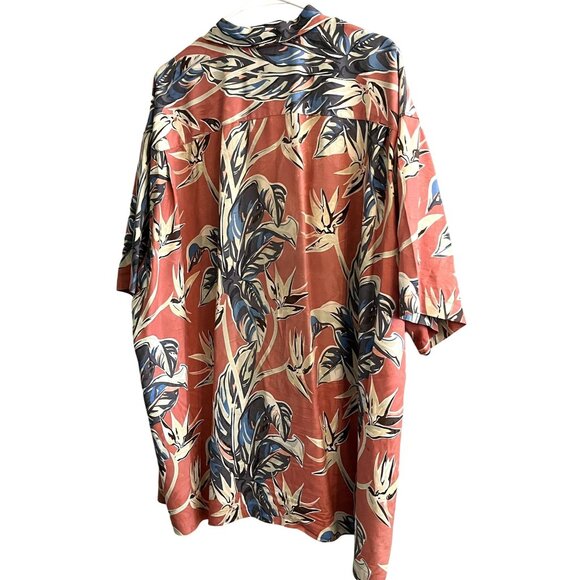 Tommy Bahama 100% Silk Men's Tropical Bird of Paradise Hawaiian Shirt XXL/TTG - Picture 5 of 12